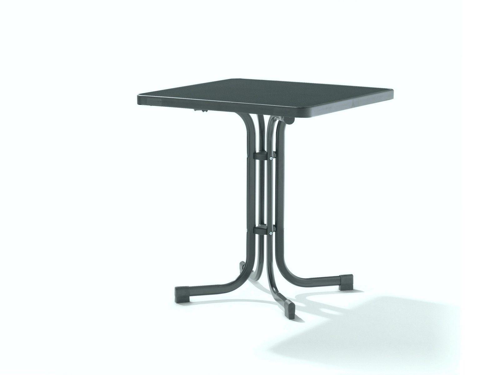Boulevard-Klapptisch ca. 70x70cm in eisengrau/Schiefer anthrazit