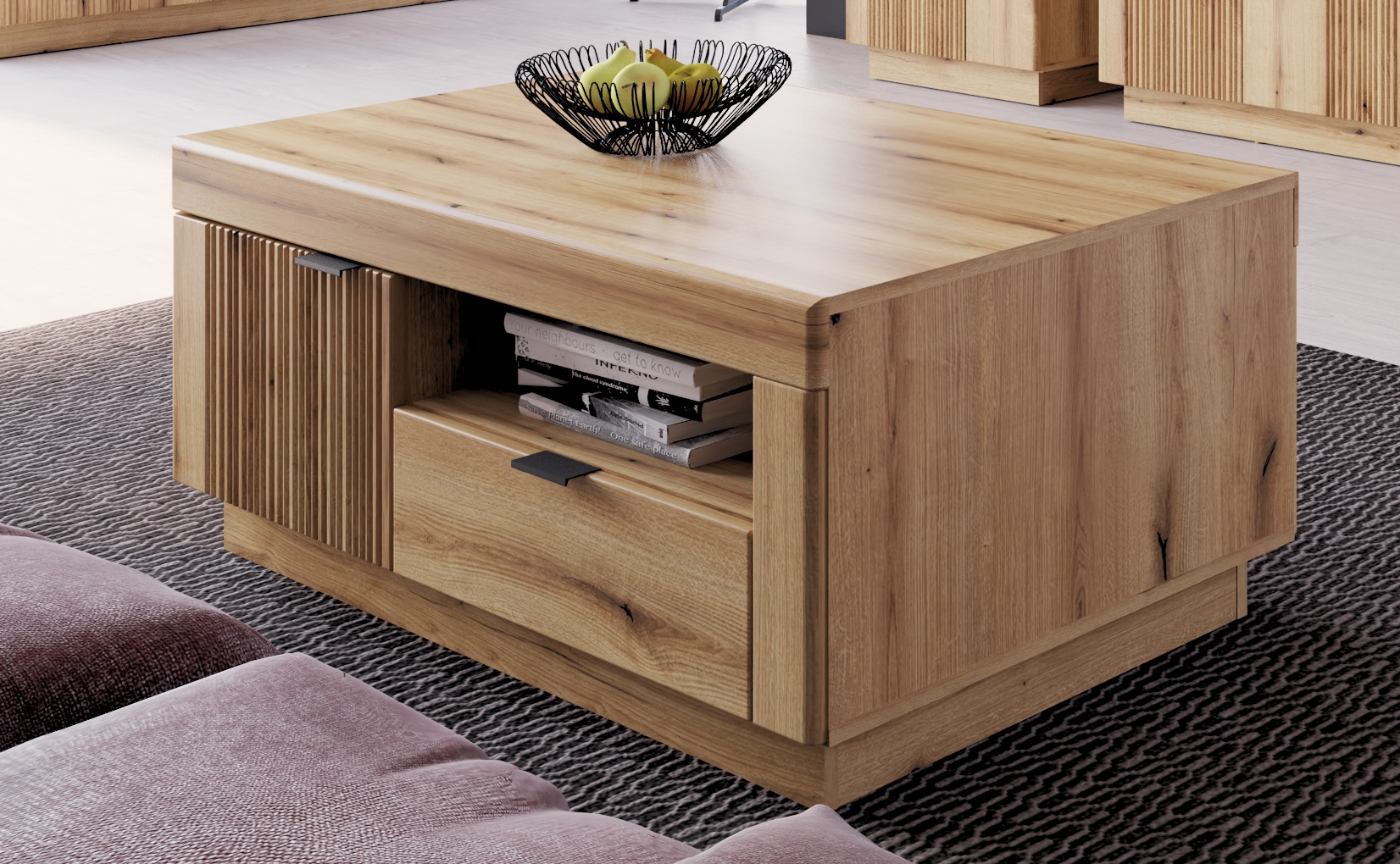 Couchtisch DELAMAR ca. 110x47x65cm in Coast Evoke Eiche