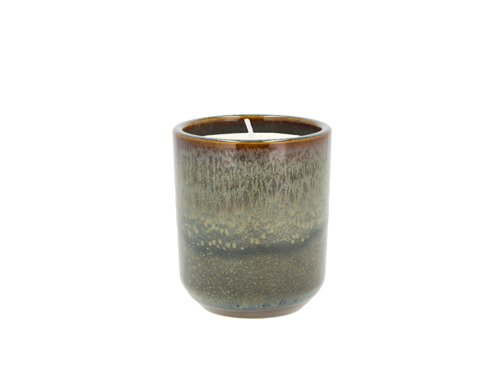 Villa Collection Duftkerze 7 cm in Farbe braun/grün