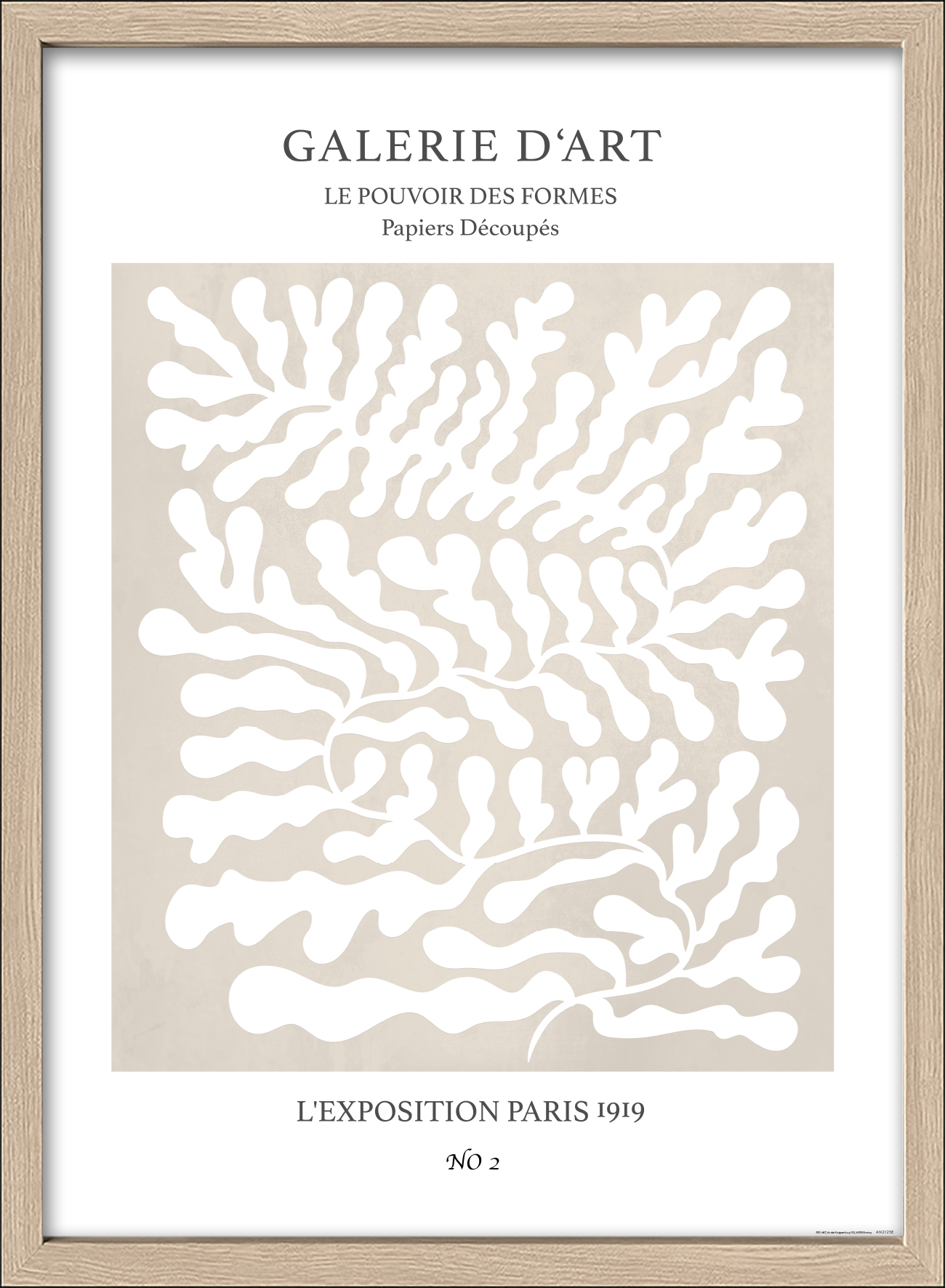 ProArt Framed-Art Scandic Living 55x75cm Papiers Decoupes I ProArt Framed-Art Scandic Living 55x75cm Papiers Decoupes I