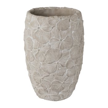 Gasper Cement Vase HYDRANGEA in Farbe Grau