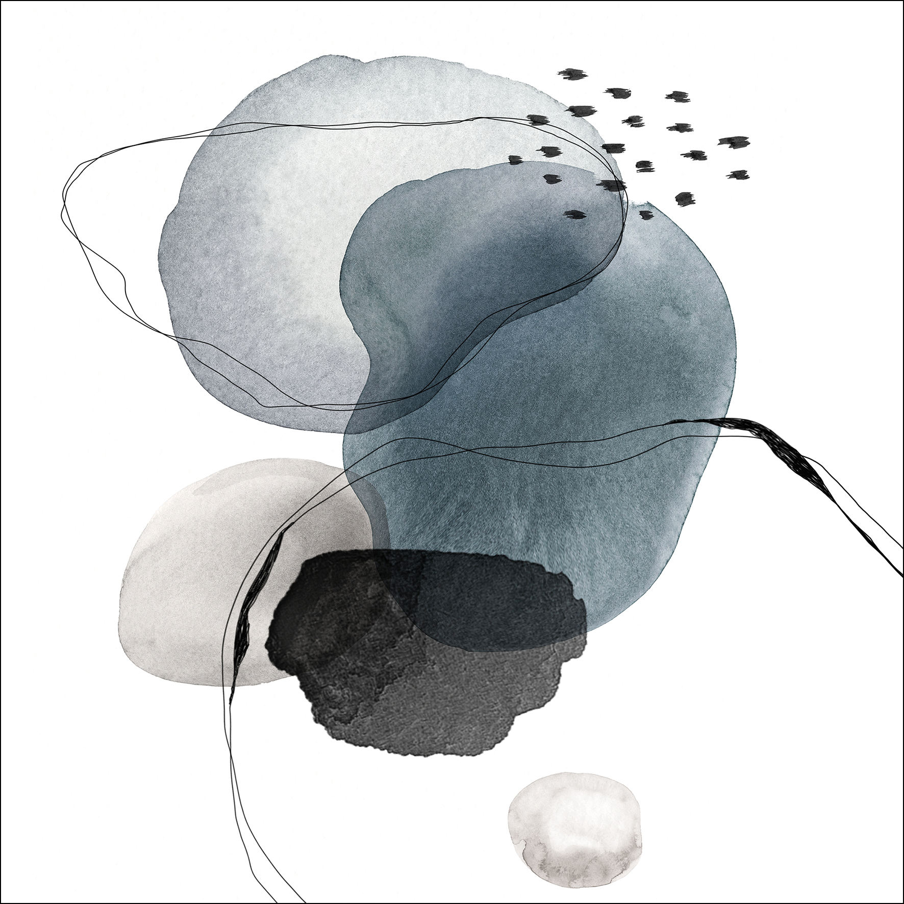 ProArt Glas-Art 50x50cm Abstract Shapes I