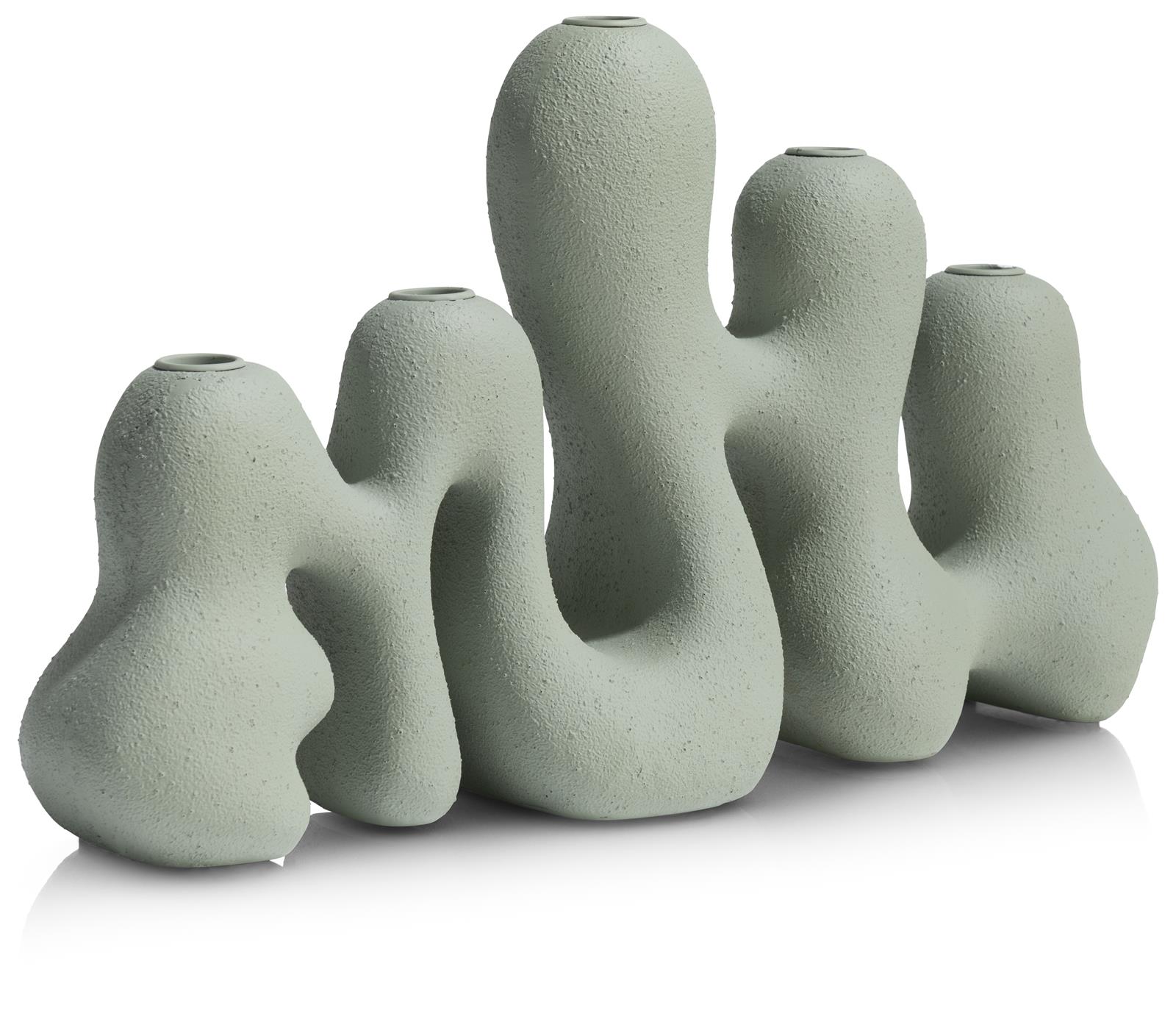 Coco Maison Kerzenhalter MEES ca. B45 H25 T14 cm in Polyresin grün