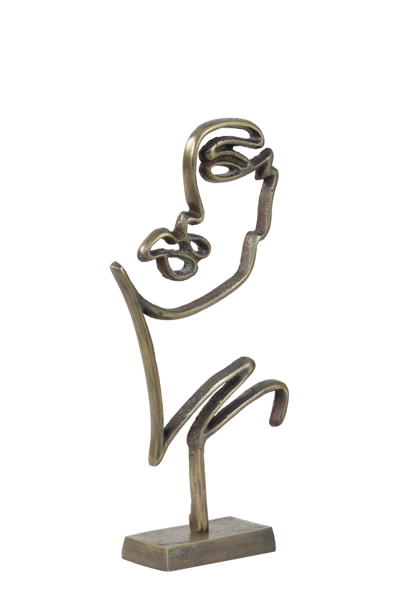 Ornament FACE in antik bronze