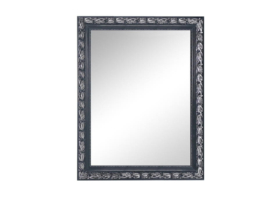 Mirrors & More Spiegel SONJA ca. 55x70cm in Farbe Schwarz-Silber