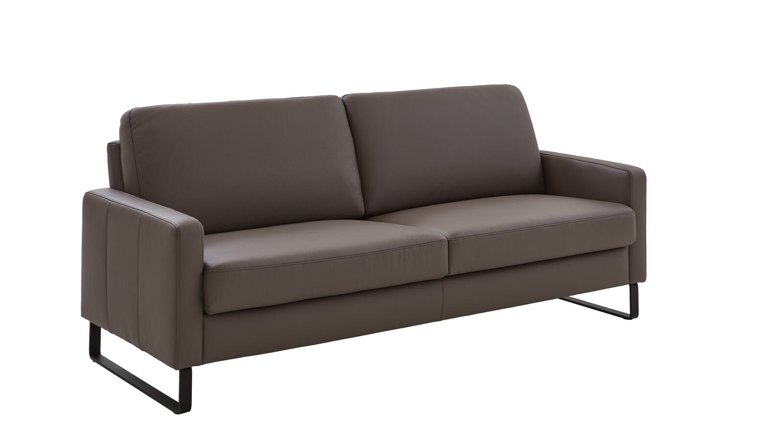 Carina Polstermöbel Sofa 3-sitzig XL ANUK in Leder Soft-Line elephant