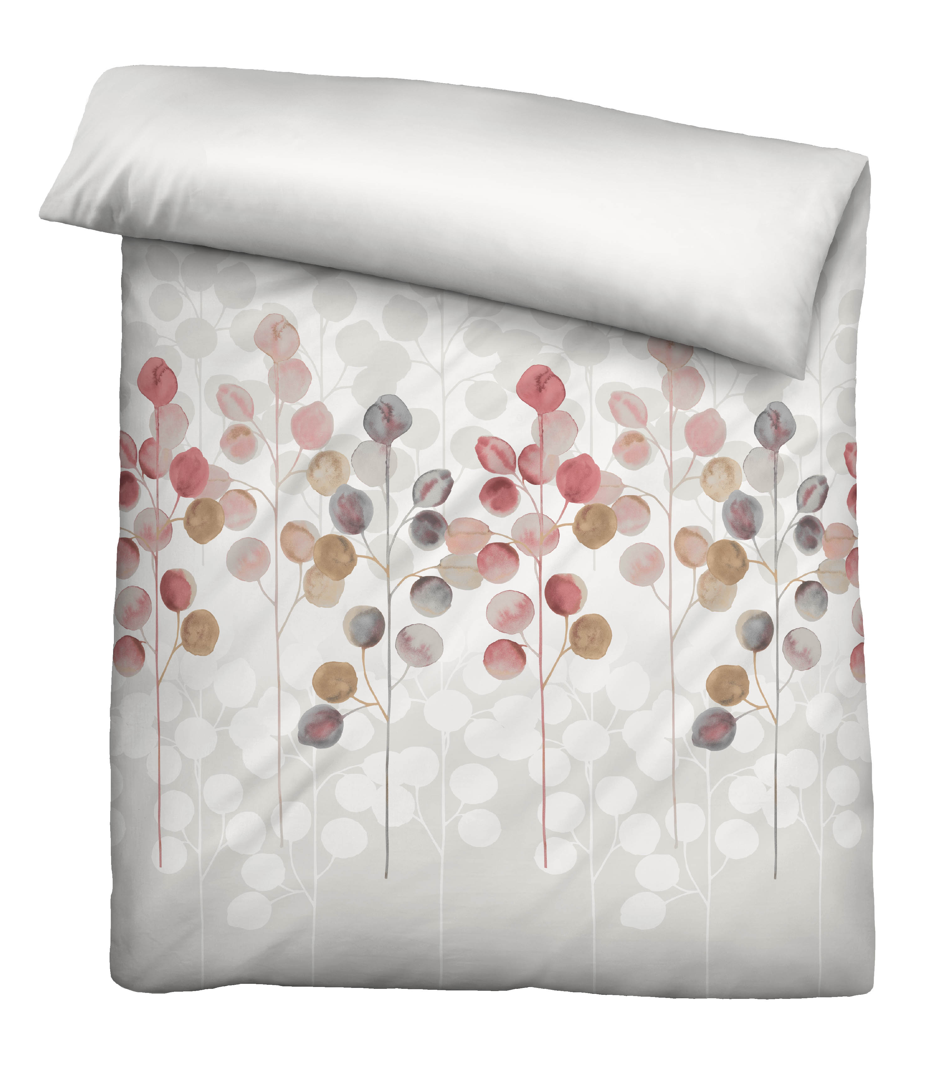 Biberna Seersucker-Bettwäsche ca. 155x220cm in Farbe Taupe