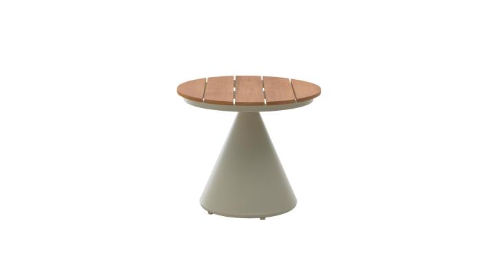 Interliving Beistelltisch IL7015 mit Platte aus Teakholz natur/Gestell Aluminium taupe Interliving Beistelltisch IL7015 mit Platte aus Teakholz natur/Gestell Aluminium taupe, Moebel, Tabelle, Kaffeetisch, Esstisch