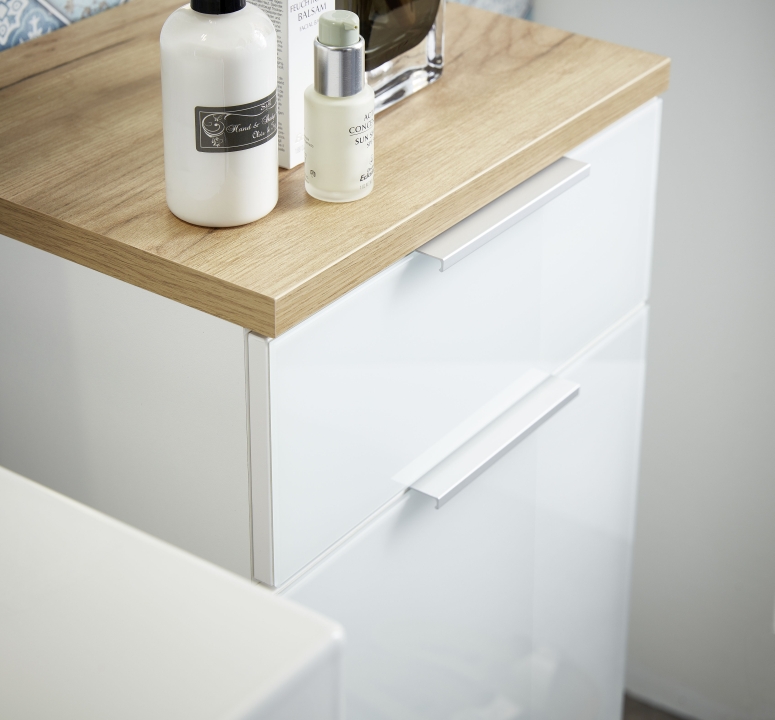 Germania Unterschrank GW-Pescara in Farbe Weiß/Navarra-Eiche-Nachbildung