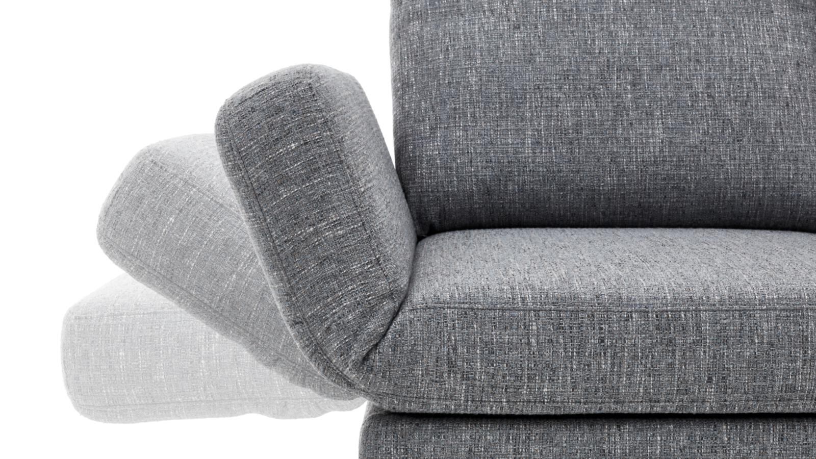 Candy Polsterecke TWISTER ca. 253x207cm in Stoff Prime blue grey, Moebel, Kissen, Dekoration für Zuhause, Stuhl