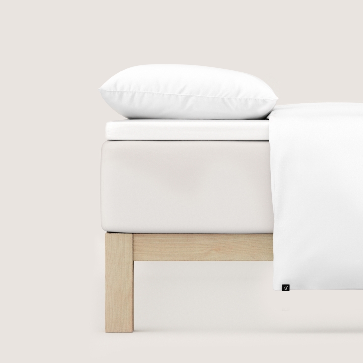 Schlafgut Pure Topper Spannbettlaken ca. 140x200-160x220cm in Farbe Full-White