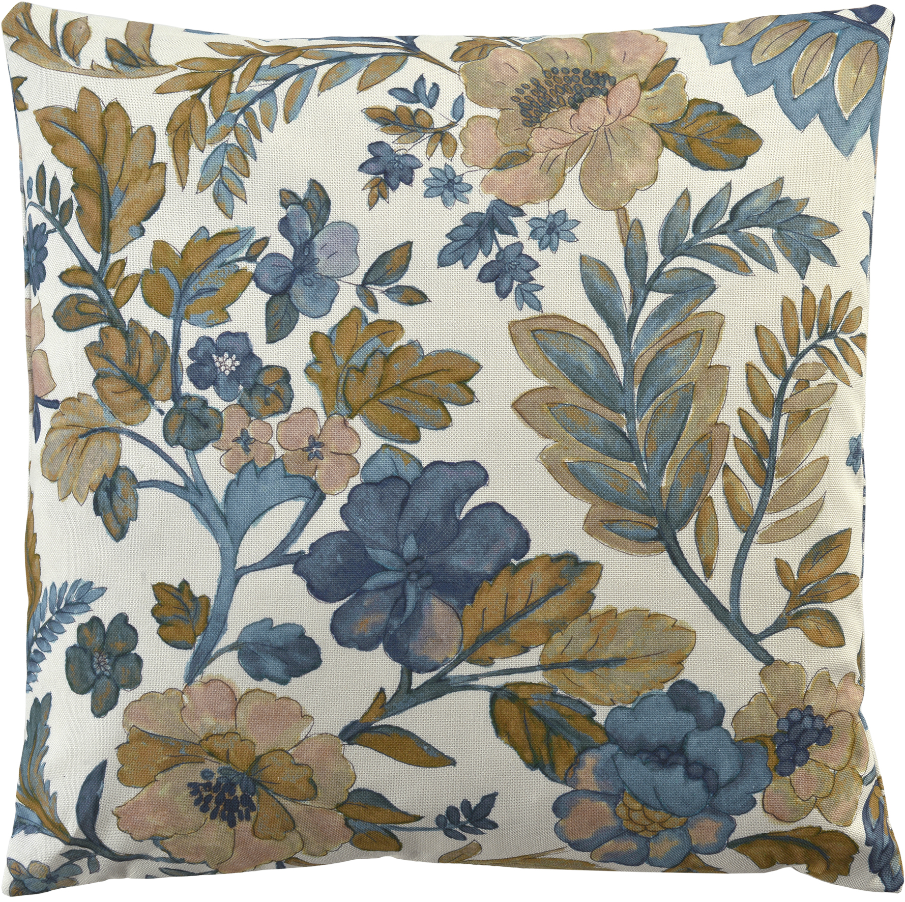 Sander Kissenhülle RAVENNA ca. 50x50cm in Farbe blue shadow Sander Kissenhülle RAVENNA ca. 50x50cm in Farbe blue shadow, Kissen, Stoffkissen, Blumenmuster, Blütenprint, Textil Muster