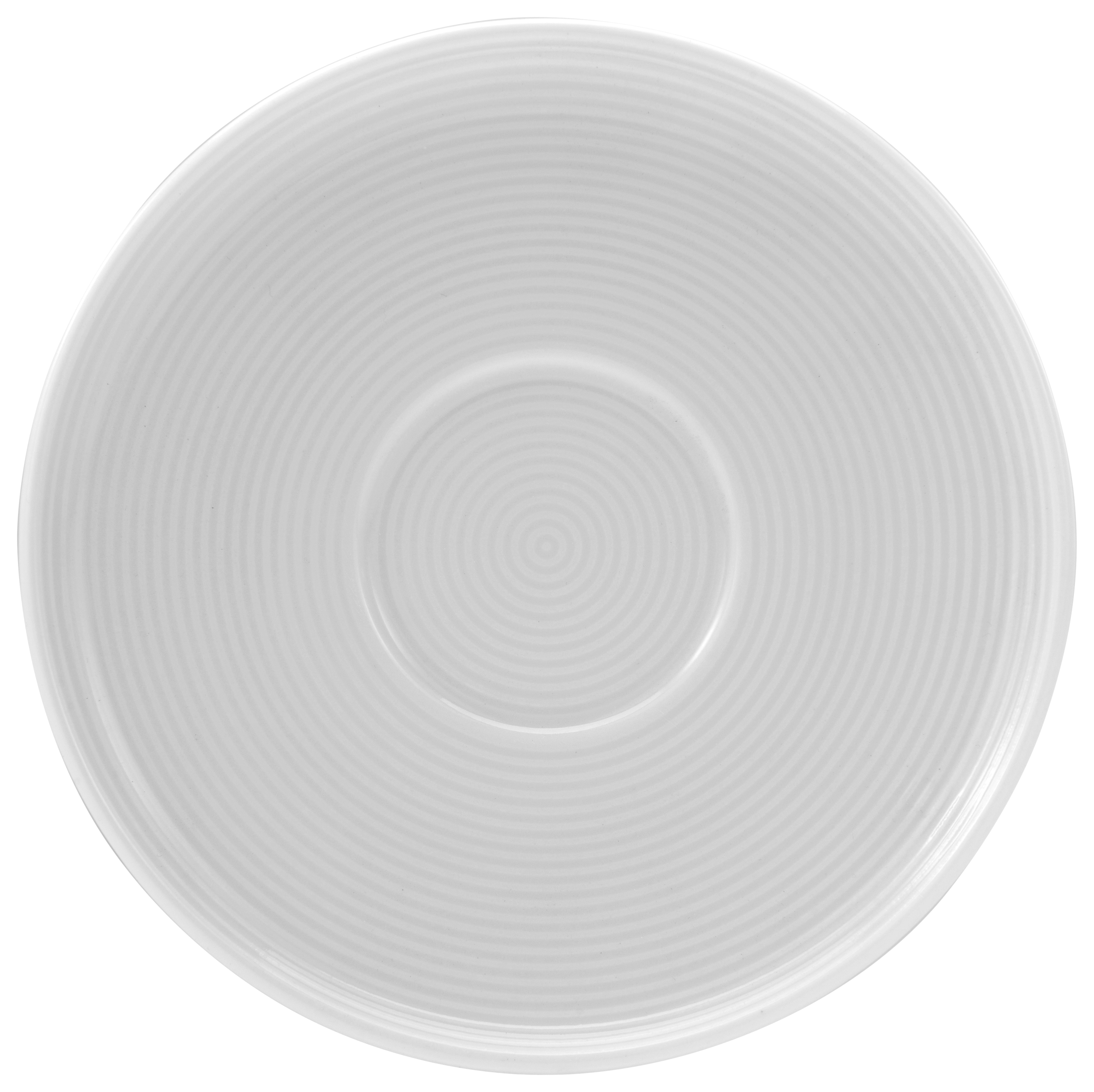 CreaTable Untertasse Session in Farbe Weiß glänzend, Untertasse, Teller, Kunst, Porzellan, Töpferei