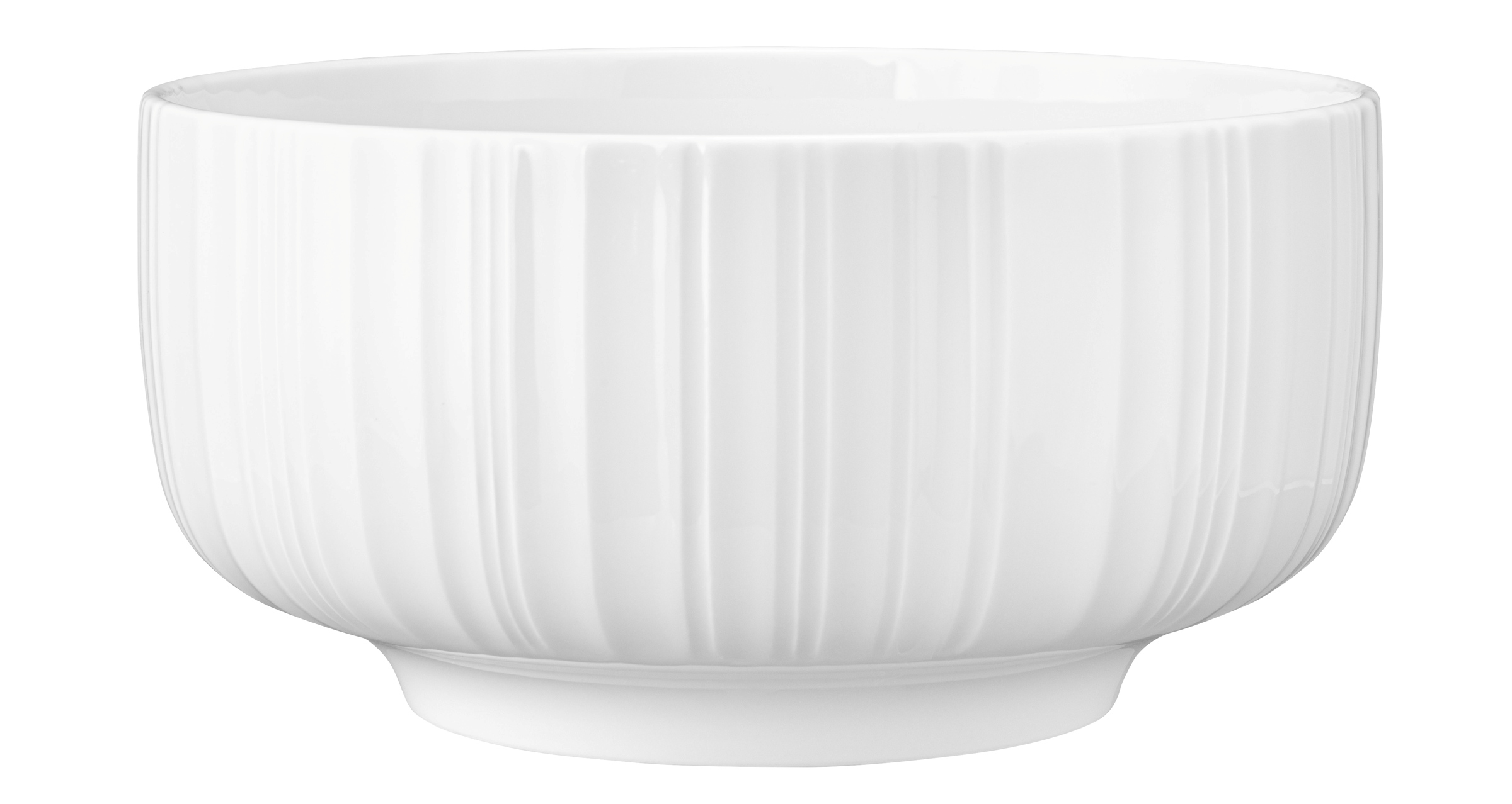 Seltmann Weiden Schüssel rund 20cm Sento Barcode 3 , Porzellanschüssel, weiße Schüssel, gerippte Oberfläche, Keramikschale, Küchengerät