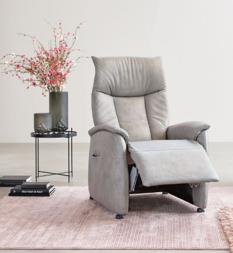 Himolla Relaxsessel CUMULUS VARIO PERFEKT (7068) ca.72x112x167cm in Leder 22 Soft Nappa Asche, Moebel, Stuhl, Sessel, Dekoration für Zuhause, Teppich
