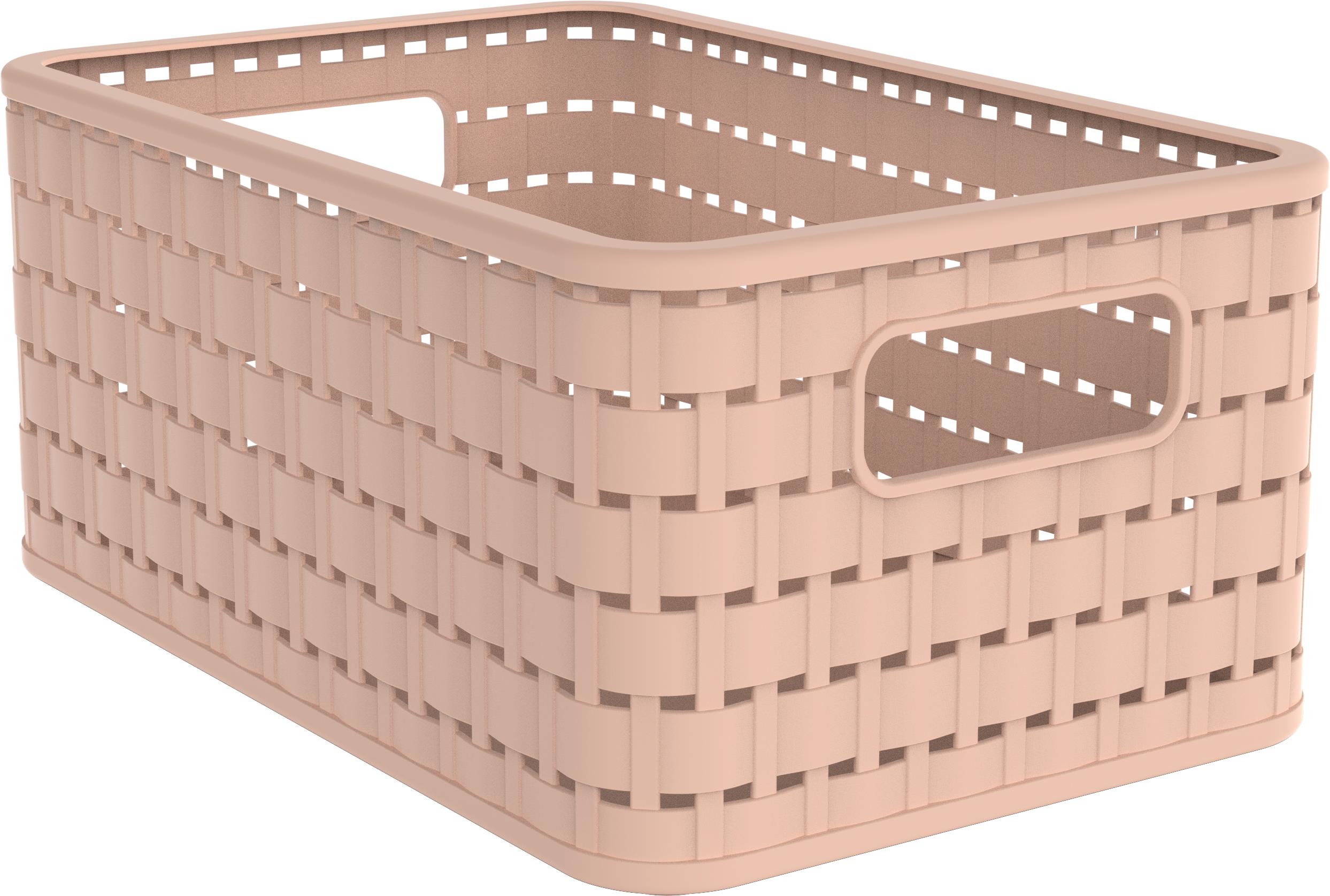 Rotho Korb COUNTRY A5 6 Liter in Farbe Meadow Rose