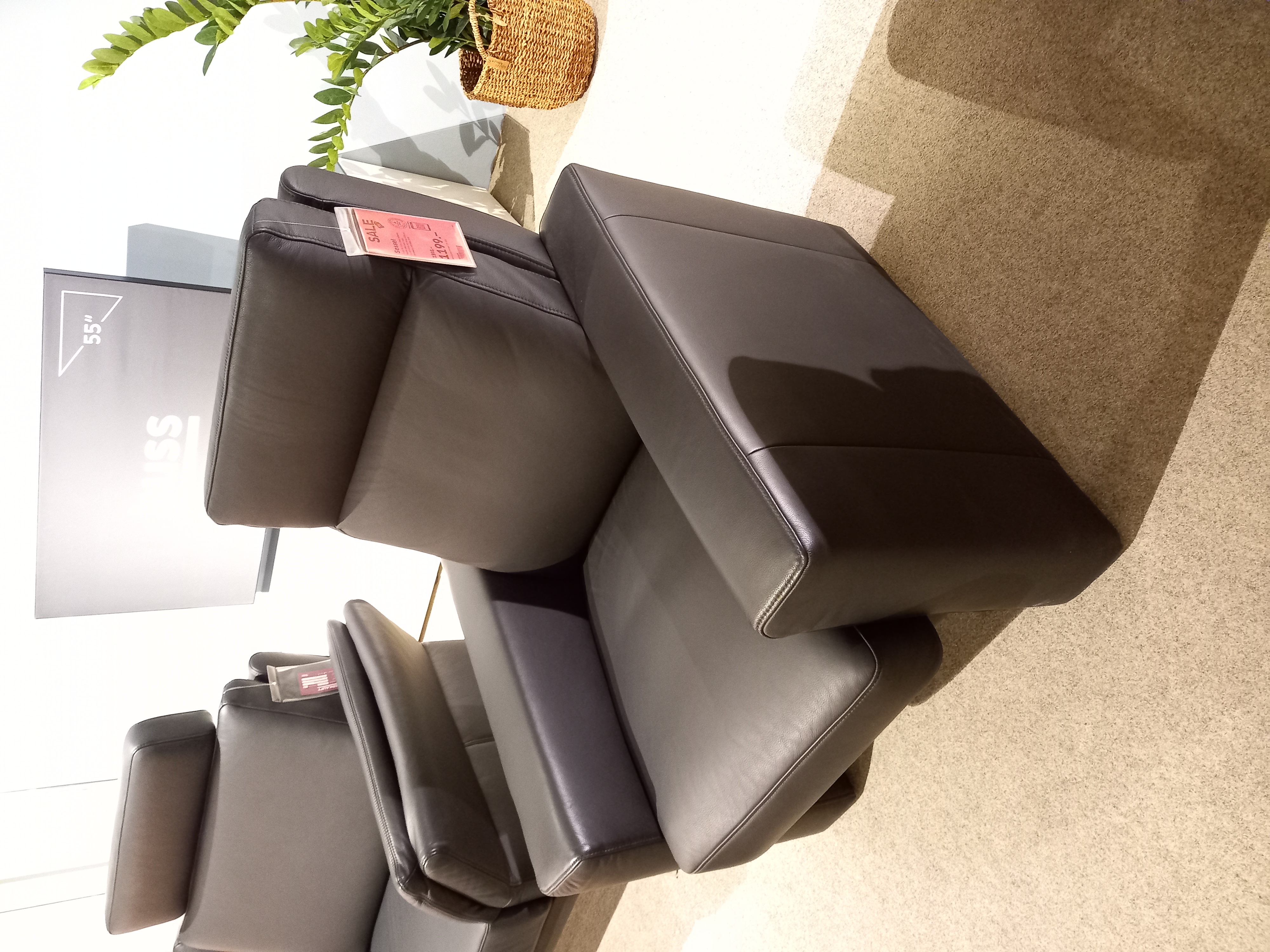 Wima Sessel in Leder 91/0105 Classic schwarz