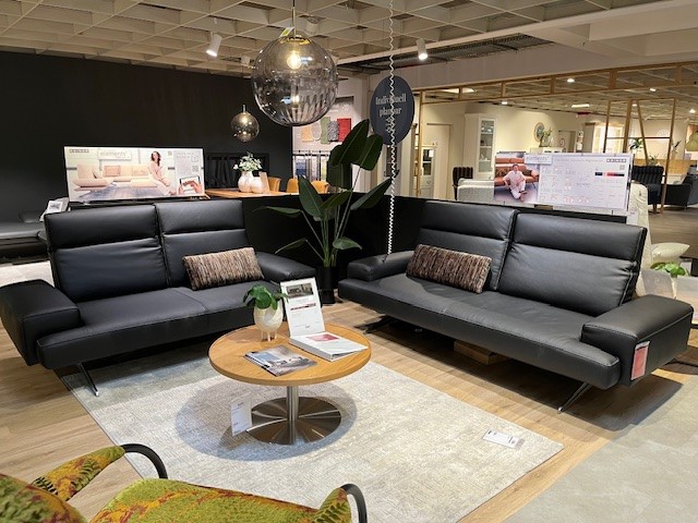 Koinor Polstergruppe CLAYTON in Leder B-Bull Nero Koinor Polstergruppe CLAYTON in Leder B-Bull Nero, Drinnen, Mobiliar, Lounge, Buch, Couch