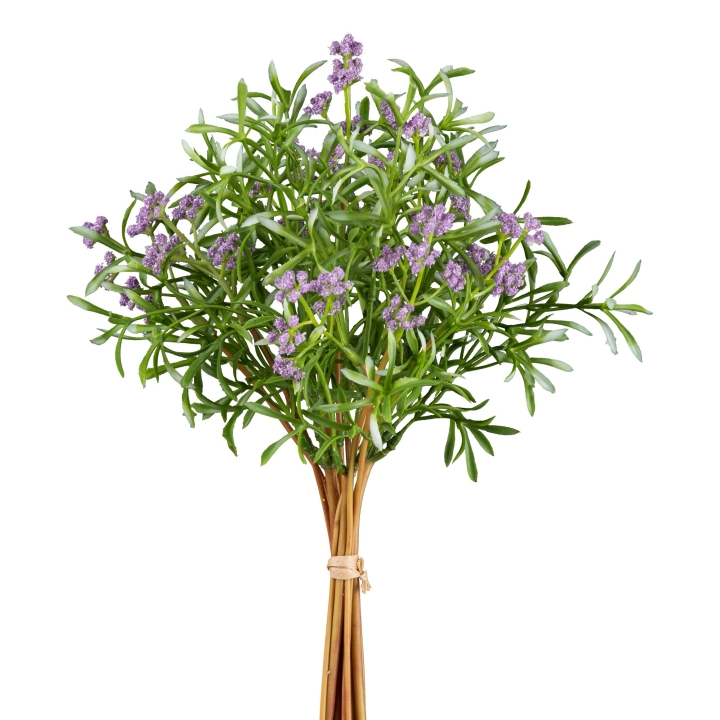 Gasper Beeren/Miniblattbund, 32 cm, in Farbe Lila, Lavendelstrauß, Kräuterstrauß, Kunstpflanze, Frischezweige, Trockenblumen