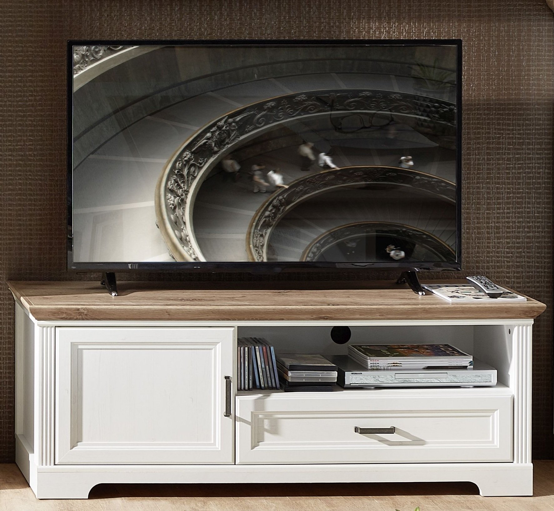 Innostyle TV-Unterteil Jasmin in Pinie hell/Artisan Eiche, 143 x 54 cm 