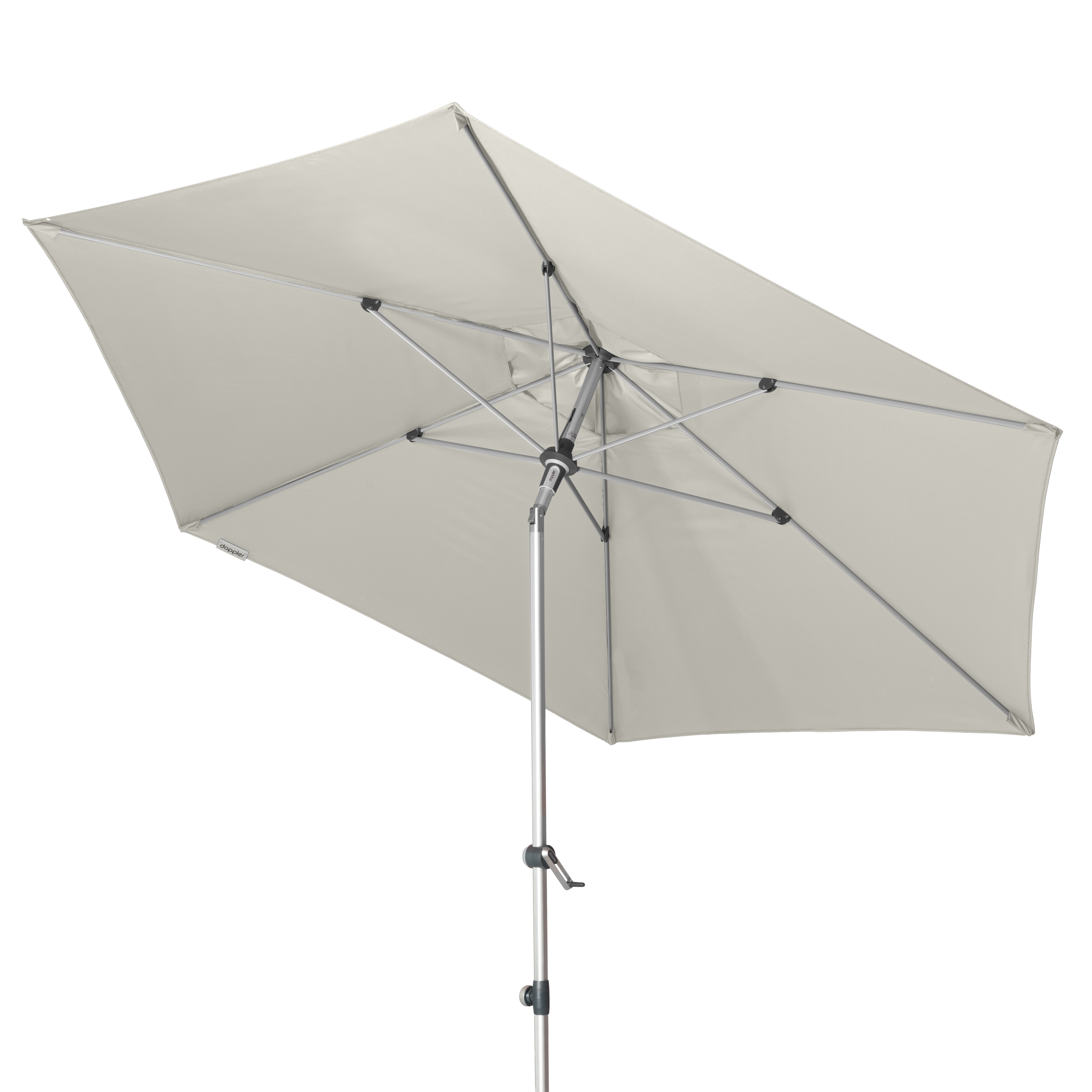 Doppler Kurbelschirm EXPERT Ø ca. 320cm in Farbe hellgrau