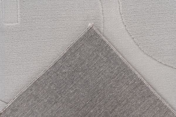 Webteppich FOCUS ca. 80x150cm in Farbe silver, grau, gewebe, matte, teppich, eckig