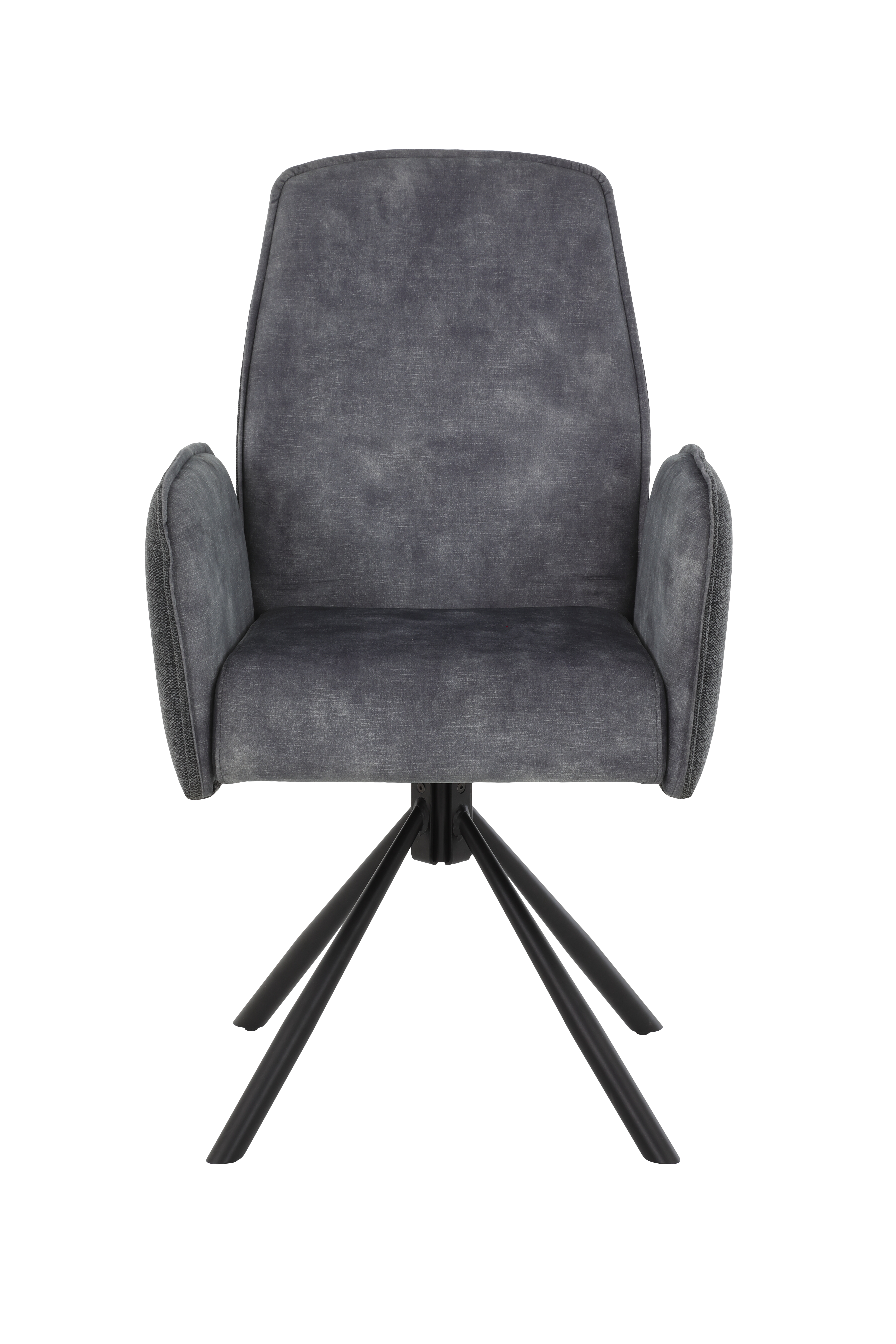 Hela Stuhl Porto I S in Stoff Velvet grau/anthrazit