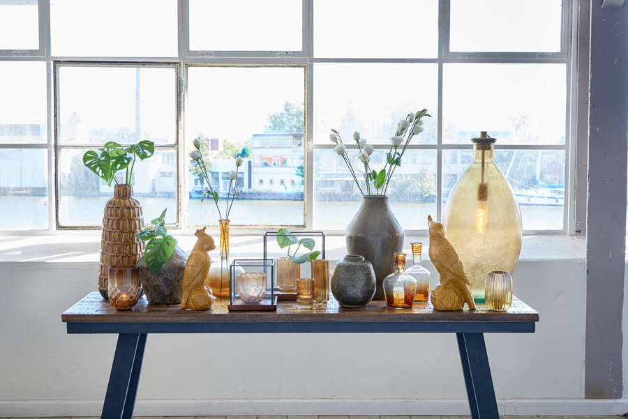 Light & Living Elektrizität für Vase Possando in Antik Bronze
