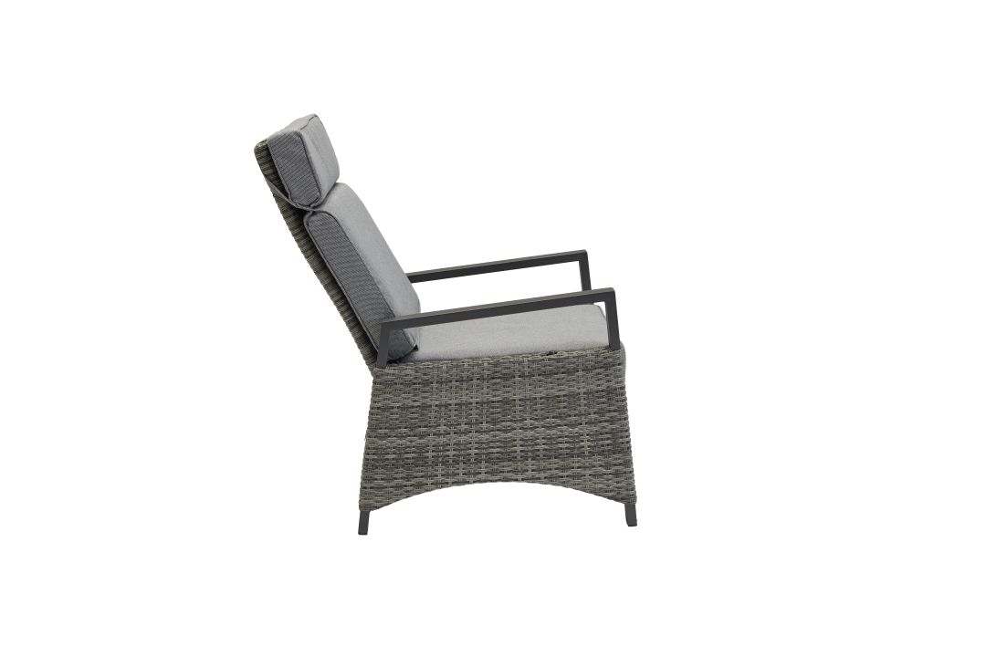 L.C. Wholesaler Living-Sessel KERAMO-VIVERA in Farbe Omega anthrazit, Moebel, Stuhl, Kissen, Dekoration für Zuhause