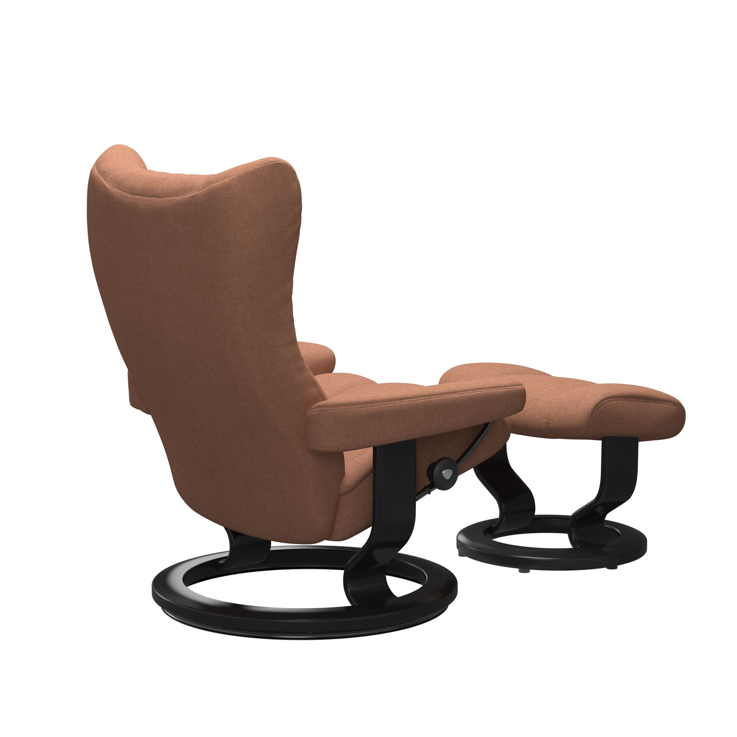 Stressless Sessel mit Hocker WING in Dahlia Spice Stressless Sessel mit Hocker WING in Dahlia Spice, Sessel, Relaxsessel, Bequemer Sessel, Sessel mit Hocker, Stuhlbezug-Optik