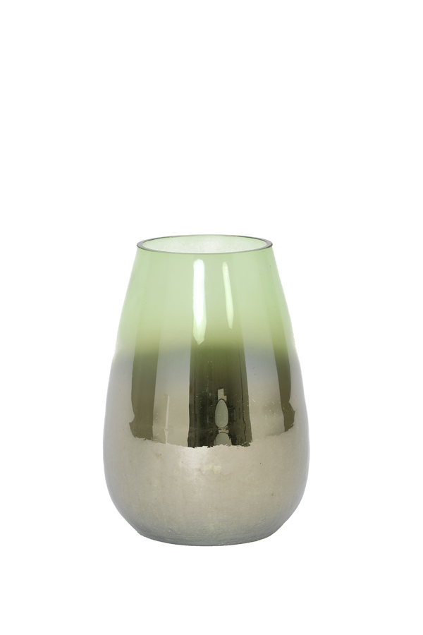 Light & Living Vase Izeda in Glas Metallic Grün