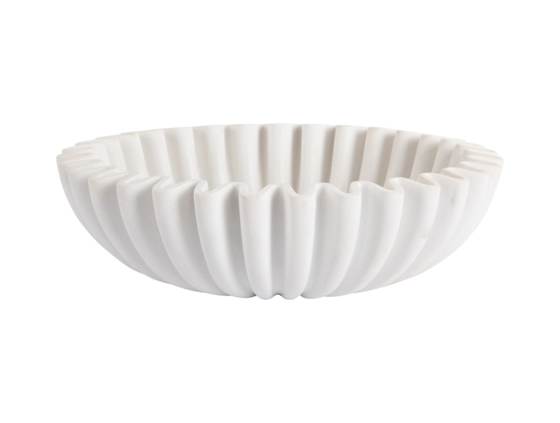 Bowl WAVE in Fb. white, Schale, weiß, rahmend, Speisegefäß, Keramik
