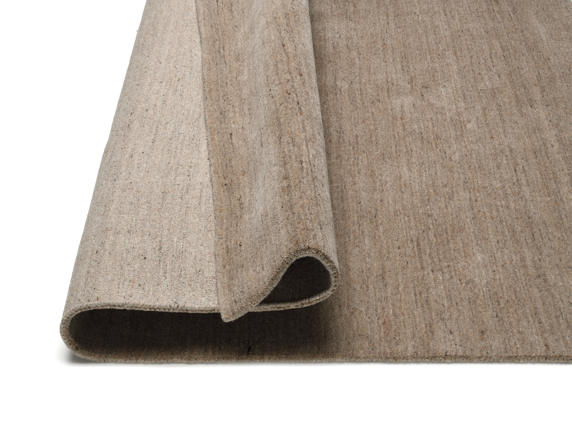 OCI Wollteppich PURITAS ca. 140x200cm in Farbe holz, teppich, bodenbelag, beige, gewebe, struktur