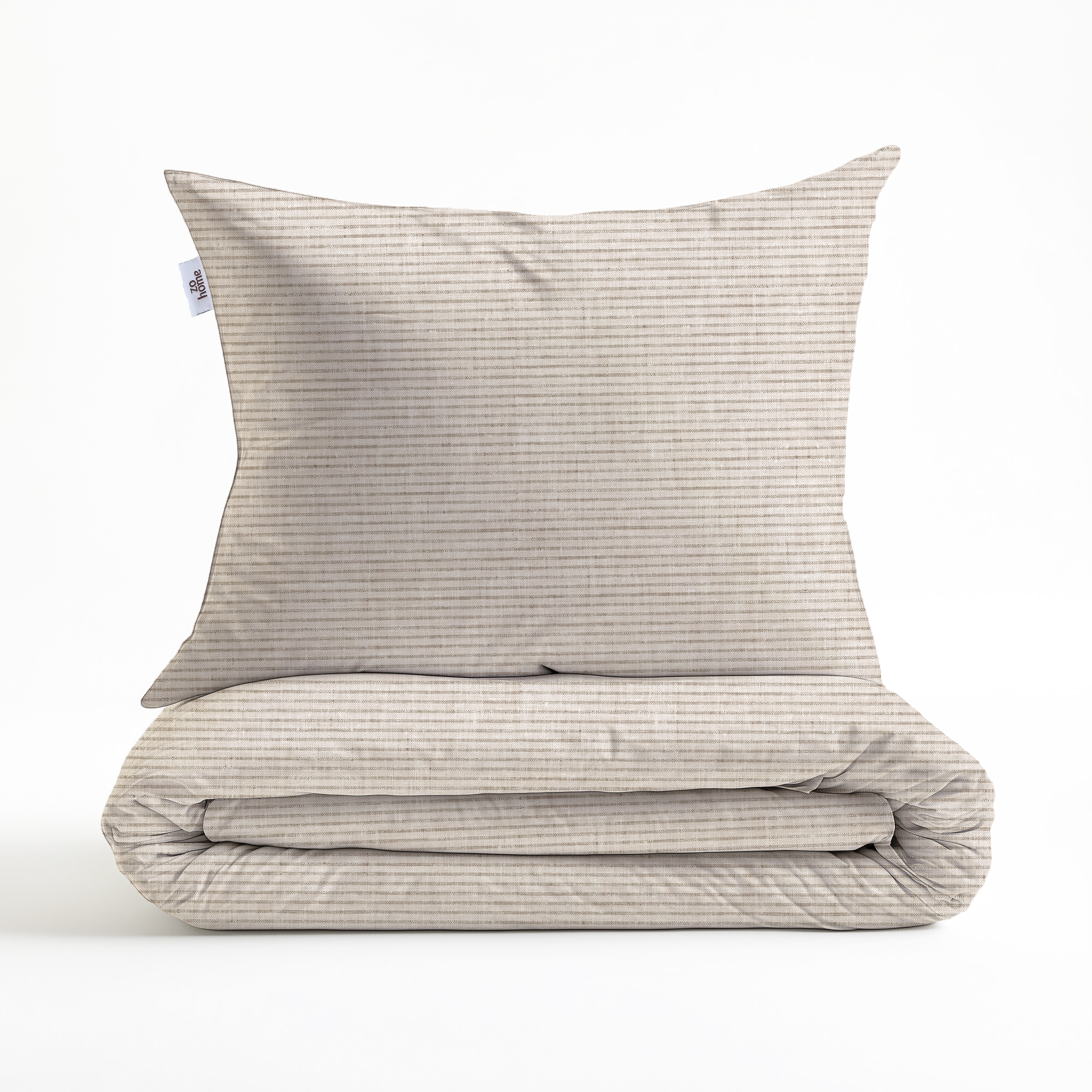 Heckettlane Bettwäsche ca. 155x220cm in Farbe Sandy-Beige, Kissen, Dekoration für Zuhause, Kopfkissen, Leinen