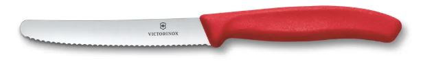 Victorinox Swiss Classic Obst- und Gemüsemesser 11 cm Wellenschliff Rot - Bild 2