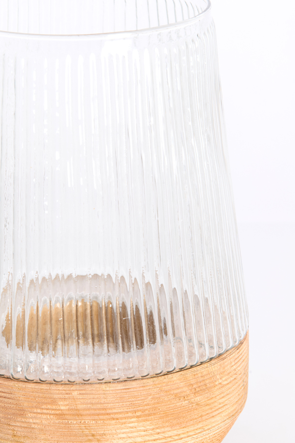 Light & Living Windlicht MINAS in Farbe klar, natur, Lampe, Innenarchitektur, Glas, Lampenschirm, Kronleuchter