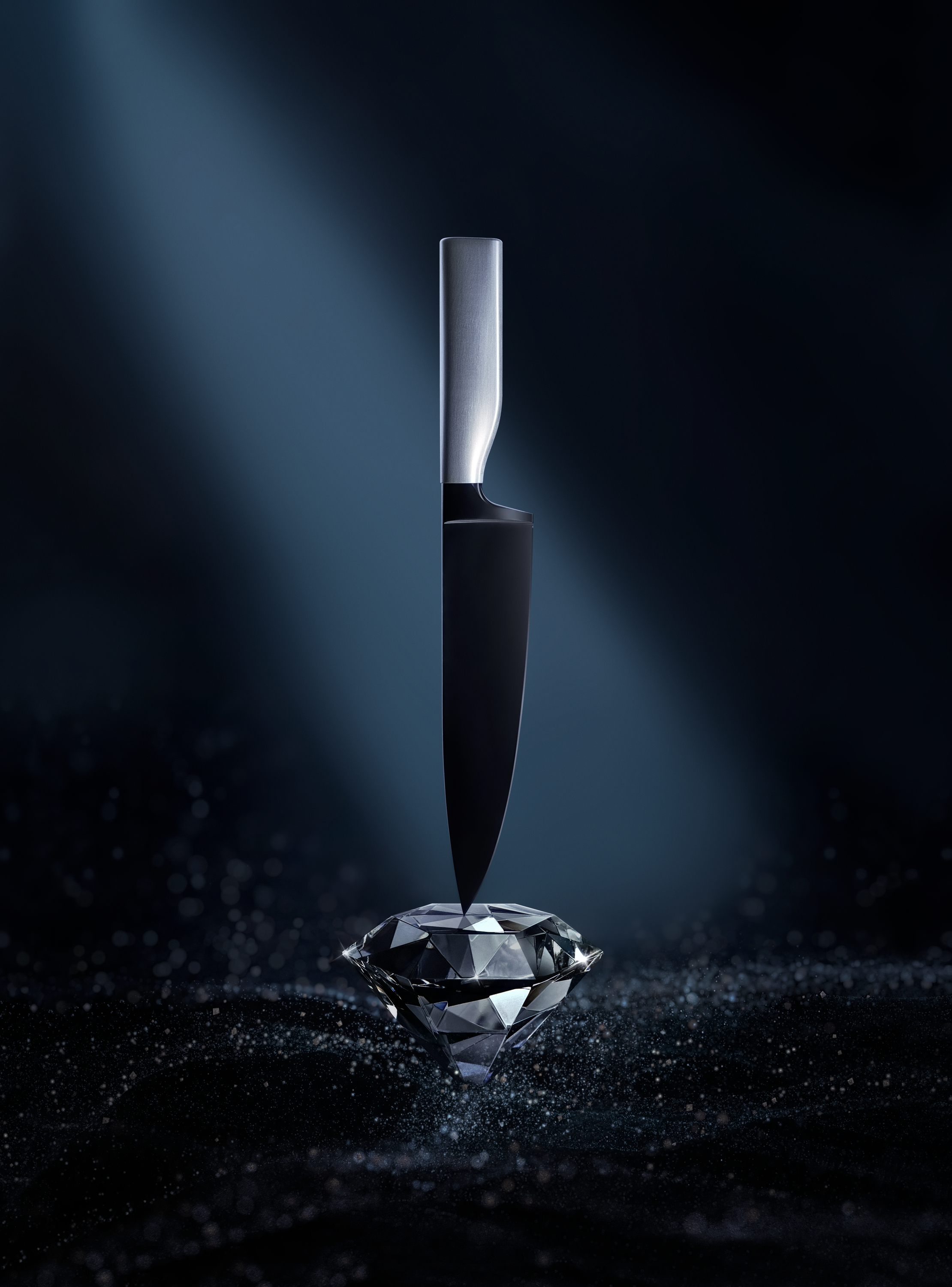 WMF Ultimate Black Fleischmesser, 20 cm in Edelstahl/schwarz