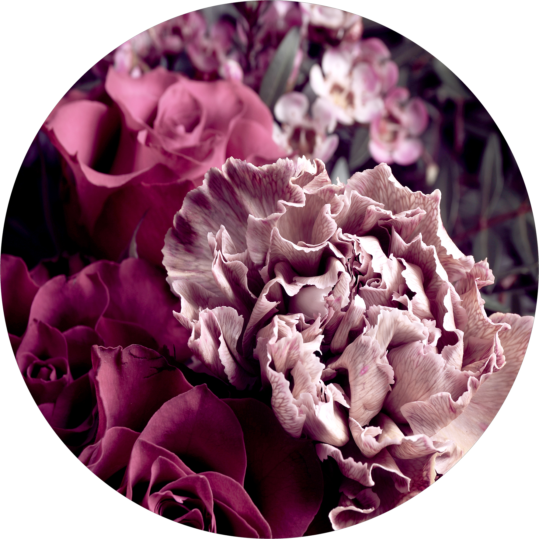 ProArt Glas-Art rund Ø 30cm Baroque Flowers VI ProArt Glas-Art rund Ø 30cm Baroque Flowers VI