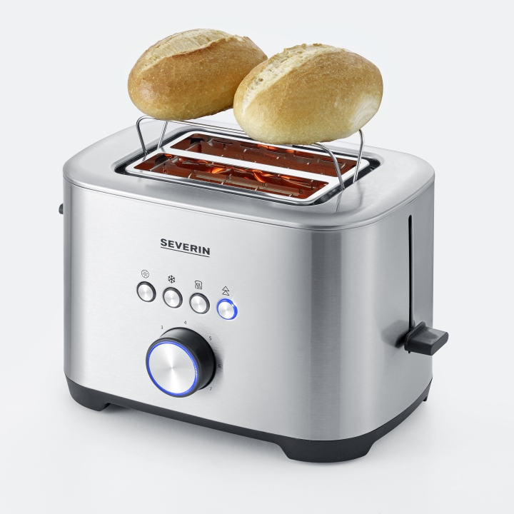 Severin Toaster AT 2620 in Edelstahl gebürstet, schwarz