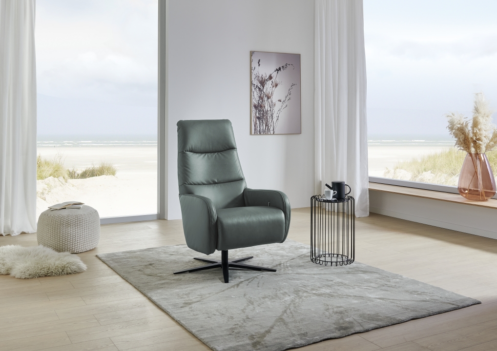 Relaxsessel PN-RS24078 in Leder Vivre opal, Moebel, Stuhl, Dekoration für Zuhause, Sessel, Teppich