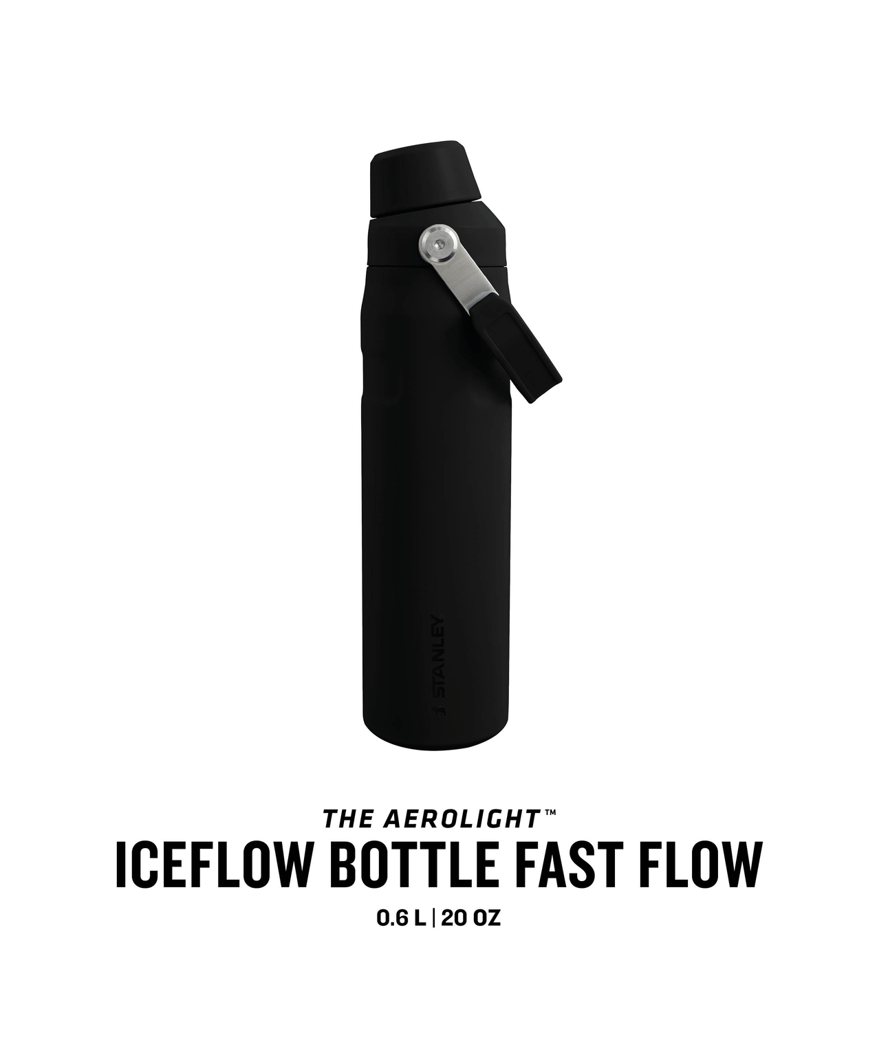 Stanley Aerolight™ IceFlow™ Water Bottle Fast Flow in Farbe Black