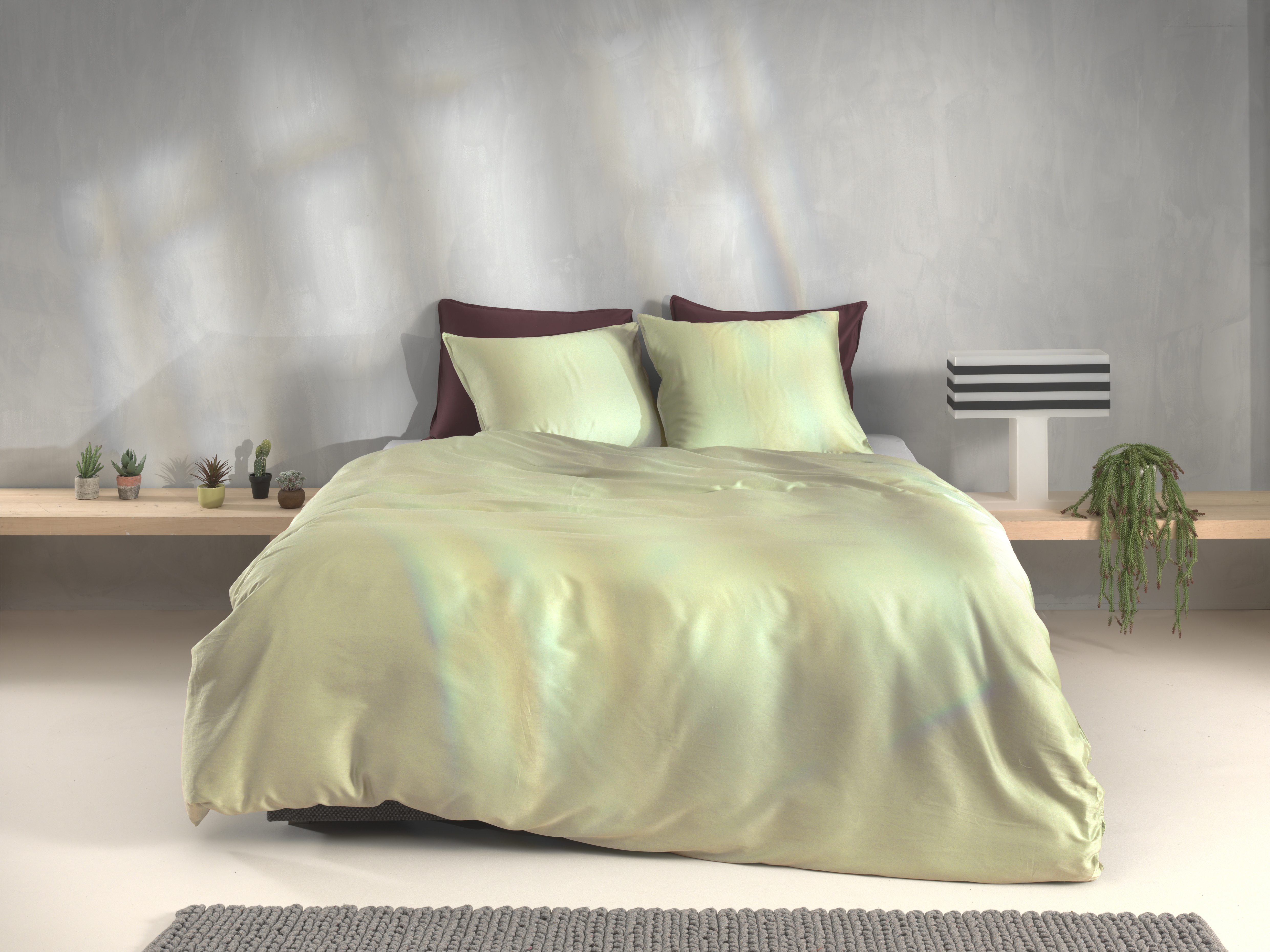 Heckettlane Bettwäsche ca. 155x220cm in Farbe Aloe-Green