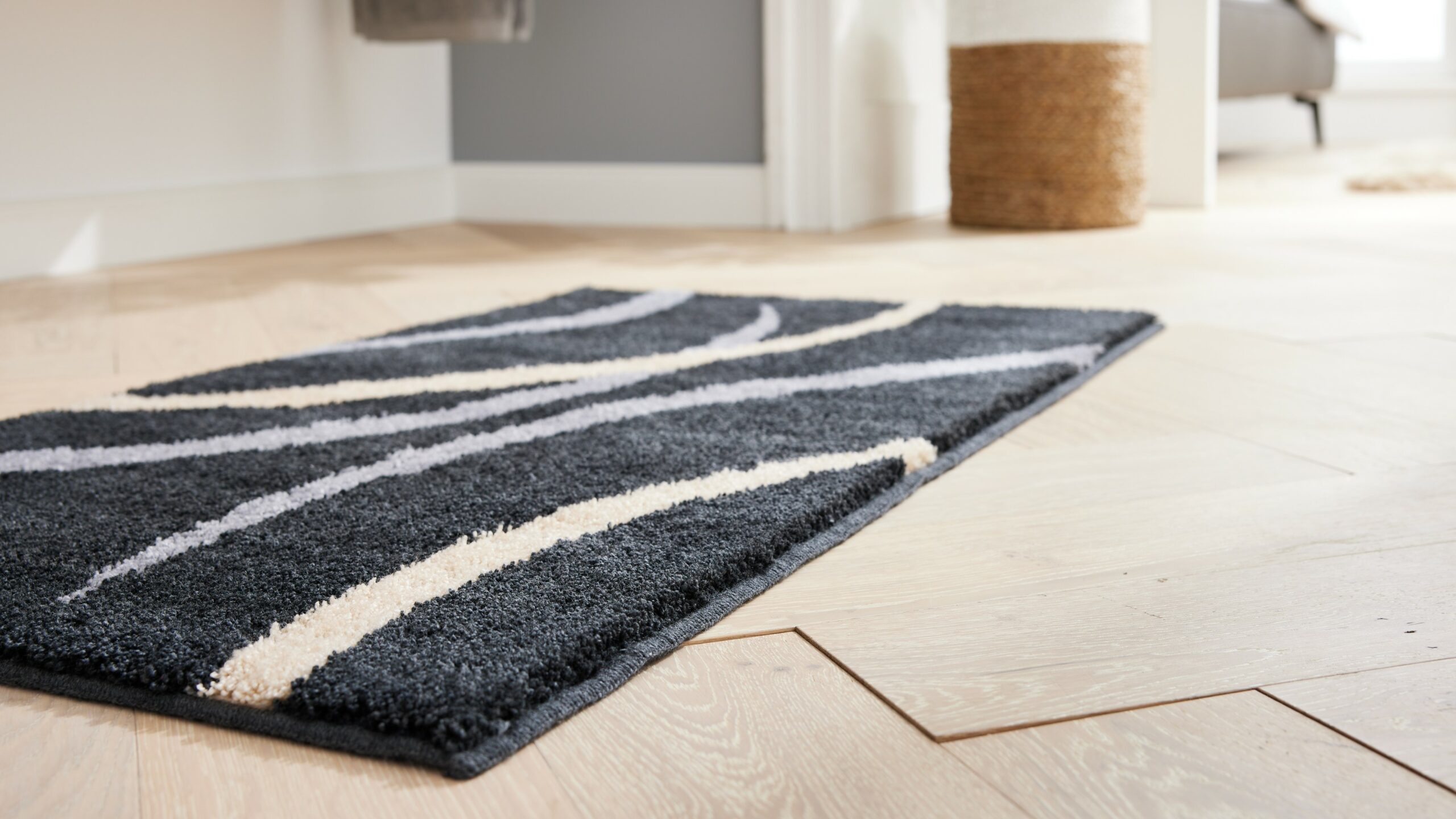 Interliving Badteppich IL-9111 ca. 65x115cm in Farbe anthrazit