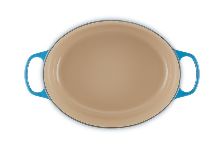 Le Creuset Bräter Sig 33cm Meringue Oval, Mahlzeit, Gericht, Porzellan, Suppenschüssel, Teller
