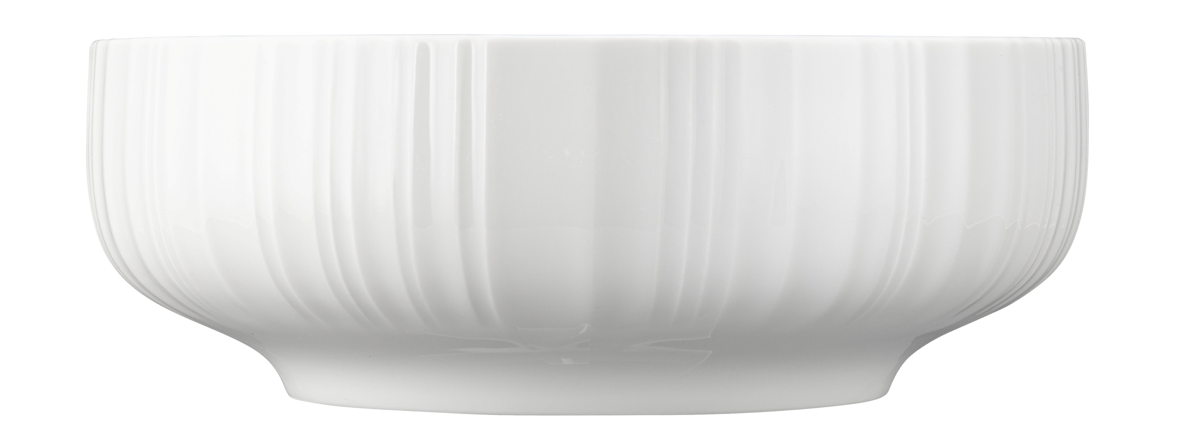 Seltmann Weiden Foodbowl 20cm Sento Barcode 3 , weiß, Schale, Keramik, gerippt, Geschirr
