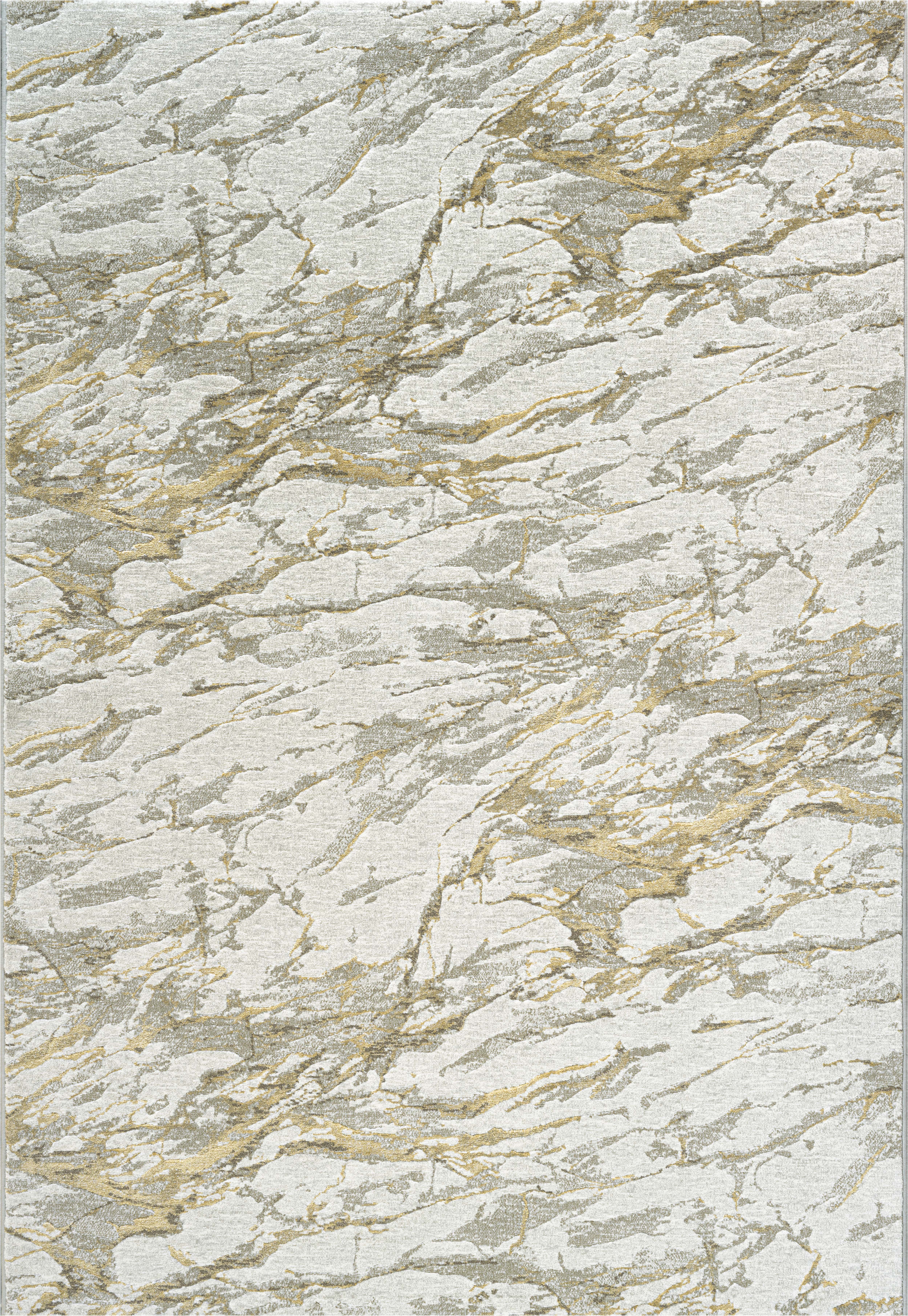 Ragolle Webteppich Platinum ca. 80x150cm in weiß-grau-gold