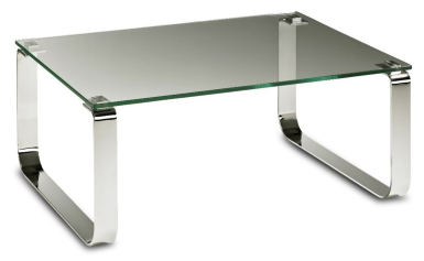 Hasse Möbel Collection Couchtisch 8721CK-110 in Klarglas 12 mm, Kaffeetisch, Mobiliar, Tabelle, Schreibtisch