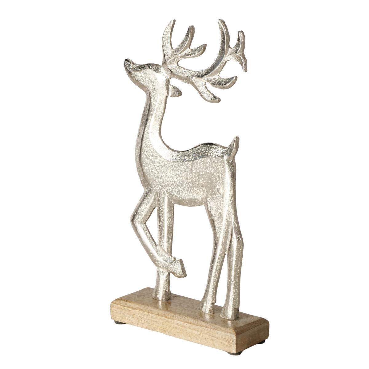 Boltze Figur ca. B5,5 H30,7 cm in 850 Silber, Figur, Hirsch, Wildtiere, Geweih, Kunst