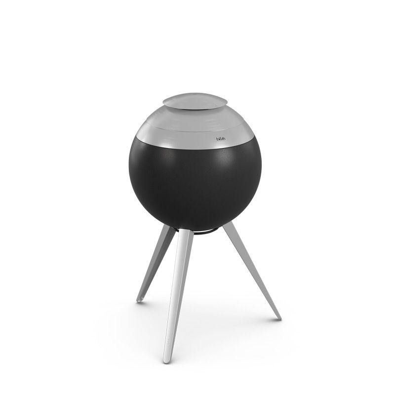 Deckel MOON 45 in Edelstahl gebürstet, Grill, Smoker, Kugelgrill, Grillkorb, Standgrill