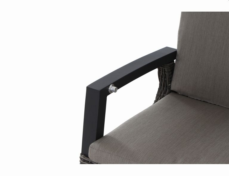 Diningsessel CORIDO in Aluminium anthrazit/Geflecht charcoal grey